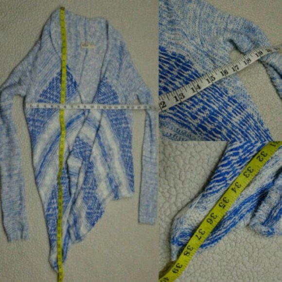 🦋 Hollister XS/S Open Front Drape Cardigan - Picture 3 of 6